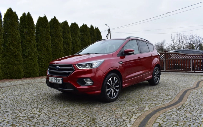 Ford Kuga cena 73500 przebieg: 125321, rok produkcji 2018 z Barcin małe 781